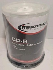 Innovera DVD+R Discs 52x 80 Min /700 MB 100 Pack IVR-77990 ( Brand New Sealed ). picture