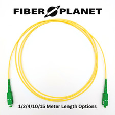 1-15m SC APC to SC APC Simplex OS2 Single-Mode Fiber Optic Patch Cable - Jumper picture