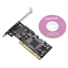 New 4 Port SATA PCI Expansion Card PCI To SATA Adapter Card RAID 0 picture