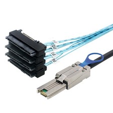 Mini SAS HD SFF-8088 to 4-Port SAS 8482 2-in-1 Server Cable, 50/100cm picture
