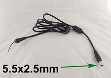10x DC 5.5 x 2.5mm Male Cable Toshiba Asus Laptop Adapter Notebook Chargers Cord picture