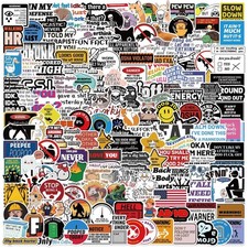200 Edgy Funny Stickers for Adults Waterproof Laptop Water Bottle Hard Hat picture