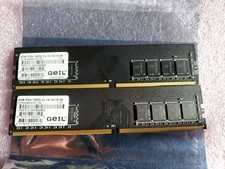 Pair Tested GOOD Geil 2x 4GB DDR4 2400 PC RAM DIMM Memory XMP GN44GB2400C16S 8GB picture