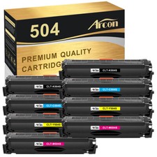 8 Pack CLT-K504S 504S Toner for Samsung SL-C1810W C1860FW CLX-4195 CLP-415N  picture
