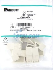 Panduit CMBIW-X Mini-Com Blank Module, 10-Pack, Off-White ~STSI picture