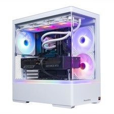 New PowerSpec Gaming PC,AMD Ryzen 9 9950X3D,64GB DDR5 6000,2TB PCIe5,W11P,White picture
