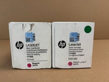 2 Genuine HP LaserJet 300, M351, M375, M451, M475 Magenta Toners CE413AC picture