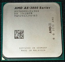 AMD A8-3800 2.4 GHZ QUAD CORE PROCESSOR, AD3800OJZ43GX, SOCKET FM1, US SELLER picture