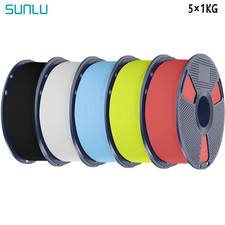5×1KG SUNLU PLA Filament With Matte surface finish For 99% 3D Printer 1KG Spool picture