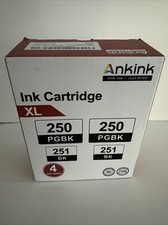 Ankink Ink Cartridge XL 4 Ink Tanks C-PGI 250XL / C-CLI 250XL New In Box picture