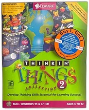 Edmark Thinkin Things Collection 2 Sealed 1995 CD-ROM Mac Windows 95 3 1 picture