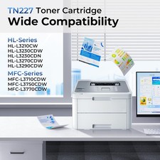 TN227 TN-227 Toner 4 Pack BK C M Y Compatible Brother HL-L3270CDW MFC-L3770CDW picture
