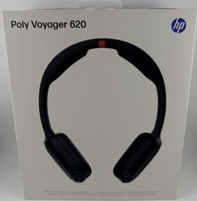 HP POLY FOCUS 620 FOLD C56XVAA#AC3 VOYAGER BLACK WIRELESS STEREO HEADSET picture