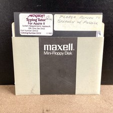 Microsoft Typing Tutor II Apple II 5.25