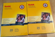 NEW KODAK ULTRA PREMIUM HIGH GLOSS PHOTO PAPER 20 SHEETS 5 X 7 SET OF 2 picture