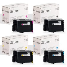 MX-C30NT Toner Cartridges 4-Pack for Sharp MX-C250F MX-C300W MX-C300P MX-C301W picture