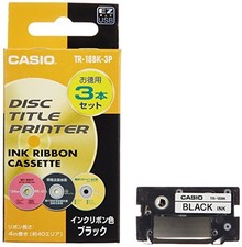 CASIO Disc Title Printer Ink Ribbon TR-18BK-3P Black From Japan picture