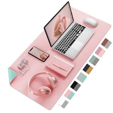 Aothia Double-Sided PU Leather Desk Pad - Non-Slip Large 23.6