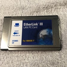 3COM  ETHERLINK III LAN PC Card  3C589D-TP  S/N 6NP1ED10A7 Vintage Item picture
