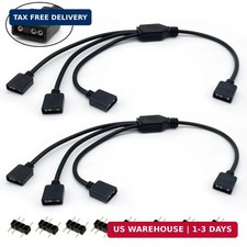 1-to-3 ARGB Splitter Cable, ARGB Cable, 5V 3 Pin Addressable RGB Splitter Extens picture
