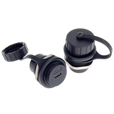 2PCS USB 3.1 C Panel Mounting Waterproof Connector IP67 24 Pins Female to Fem... picture