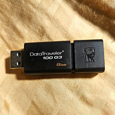 Kingston DataTraveler 100 G3 8GB USB 3.0 Flash Drive Black for PC/Laptop picture