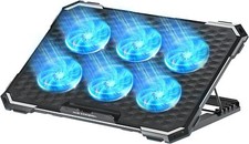 ICE COOREL Laptop Cooling Pad with 6 Fans, 70MM/Fan, RGB+Blue  picture