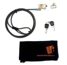 LAPTOP LOCK Noble Locks TZ08T Low Profile Wedge Lock with Flat Key picture
