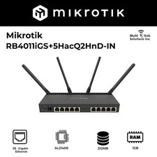 MikroTik RB4011iGS+5HacQ2HnD-IN 10 Gigabit ports, SFP+ 10Gbp Standalone Router picture