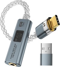 USB C to 3.5mm Audio Adapter with Dual Chip CX31993 MAX97220 DAC & HiFi H picture