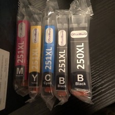 5x OfficeWorld Compatible Ink Cartridges Replacement for Canon 250-251XL NewSeal picture