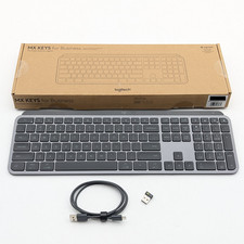Logitech MX Keys for Business Bluetooth Full-Size Keyboard (920-010166) Gray picture