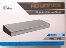 I-tec Advance USB 3.0 Metal Docking Station DVI/DP Or HDMI 1600P New Open Box  picture