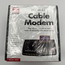New Sealed Zoom Cable Modem Docsis 3.0 172 Mbps Speed - Model 5341-02-03H picture