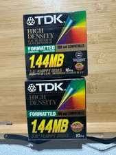 LOT OF 2 TDK High Density Formatted 1.44 MB Floppy Disk 3.5” 10 Pk  SEALED picture