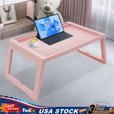 6 Set Lap Desks Foldable Laptop Desk Tray Table Computer Bed Stand Pink picture
