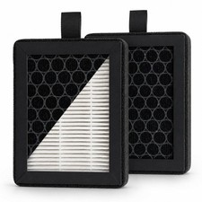 2 Pack P2S Air Filter, HEPA 13 & Activated Carbon Dual-Layer Replacement Filt... picture