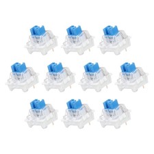 10pcs Light Blue Keyboard Switches 3-Pin 50gf Linear Keyboard Switch Replacement picture