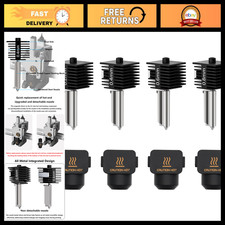 4PCS Hardened Steel Hotend Nozzle Kit 0.2mm 0.4mm 0.6mm 0.8mm for 3D Printers picture