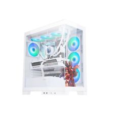 NEVIEW 4503 White Airflow Full Tower Case ATX PC Gaming Case Dual Tempered Gl... picture