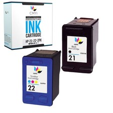 CMYi Replacement Black Color Ink Cartridges for HP 21 22 Cartridge Combo picture