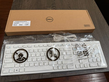 Dell KB216 Wired USB Keyboard White Brand New Factory Sealed KB216-WH-US 0KV7V picture
