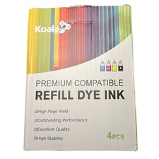 Koala Premium Refill Dye Ink 4-Pack 100ml CMYK Sealed New picture
