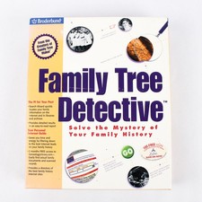 1999 Broderbund Family Tree Detective For Windows 95 or 98 NIB picture