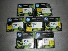 New 7 Genuine Original HP 935XL Cyan Magenta Yellow Ink Cartridge Exp 2023 2025 picture