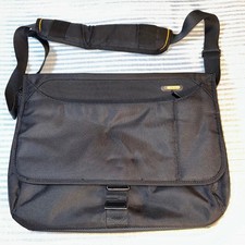Targus Safe Port Protection Laptop Messenger Bag Black Ballistic Nylon 16in picture
