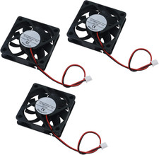 Antrader 3-Pack 60Mm X 60Mm X 15Mm 6015 12V Brushless DC Cooling Fan 2Pin for DI picture