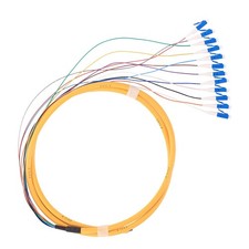 GESD 1.5 Meter 12 Strand SingleMode 9/125 LCUPC Fiber Pigtail, 12 ColorCoded ... picture