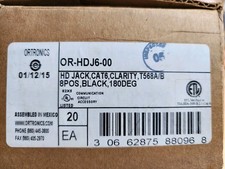 Brand New Box of 20 Ortronics HDJ6-88 Clarity High-Density Jack T568A/B 8Pos Wht picture