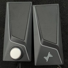 Nylavee SK400 Computer Speakers 2.0 Stereo USB 3.5mm RGB Black New Open Box picture